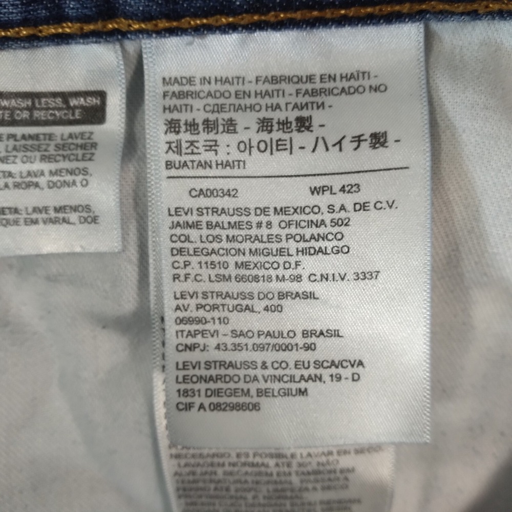 Levis 500 Series Jeans Mens 38x29 Blue Relaxed Fit Straight Denim - Picture 10 of 12